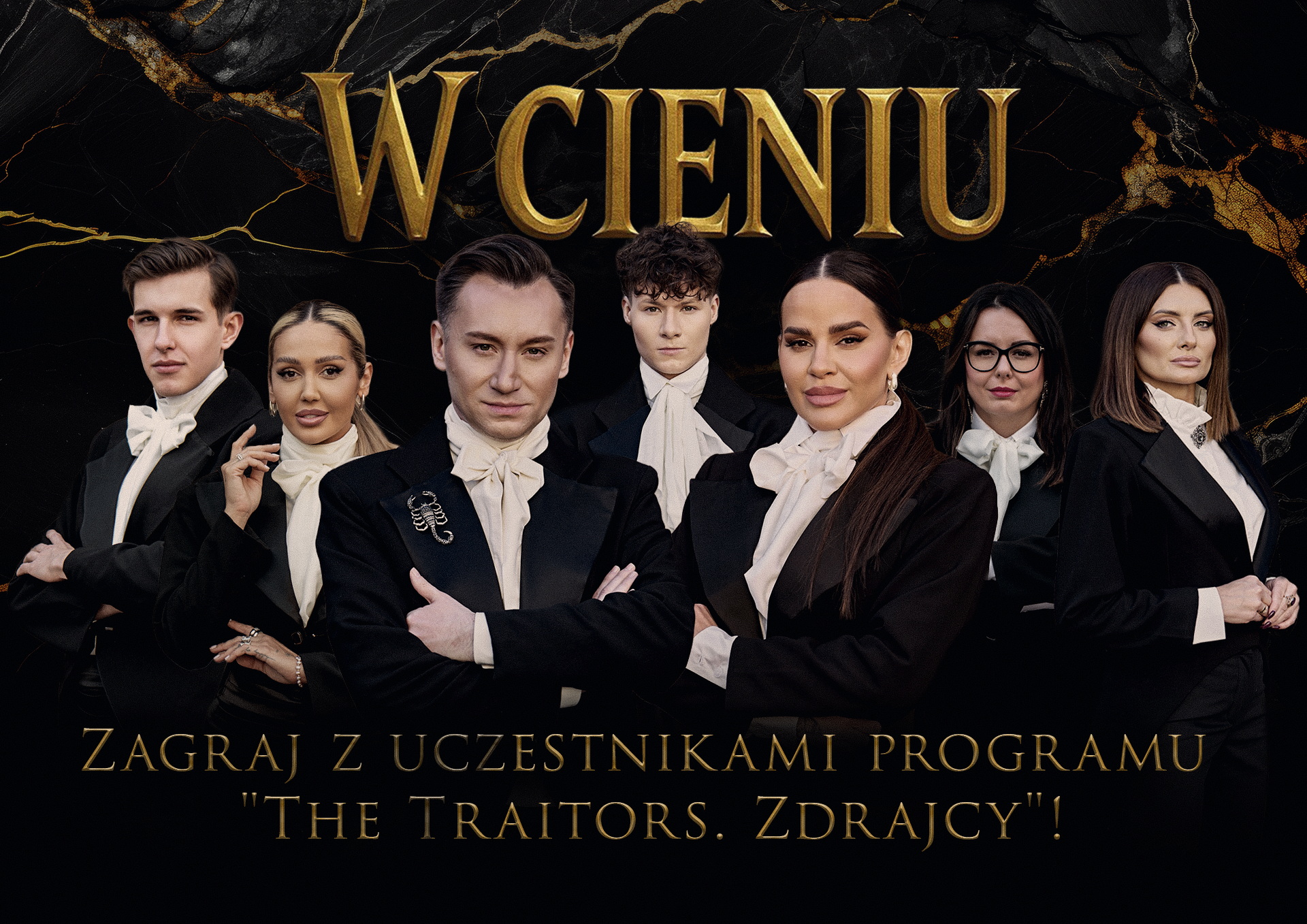 W Cieniu — gra integracyjna z uczestnikami programu The Traitors. Zdrajcy